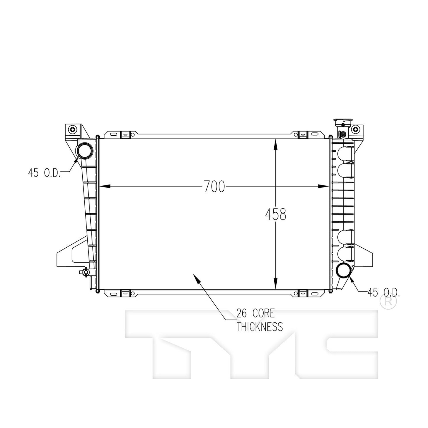 TYC TYC Radiator 894