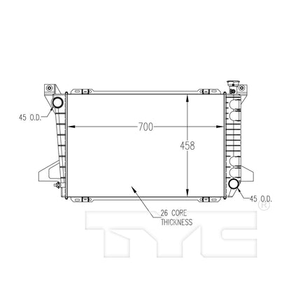 TYC TYC Radiator 894