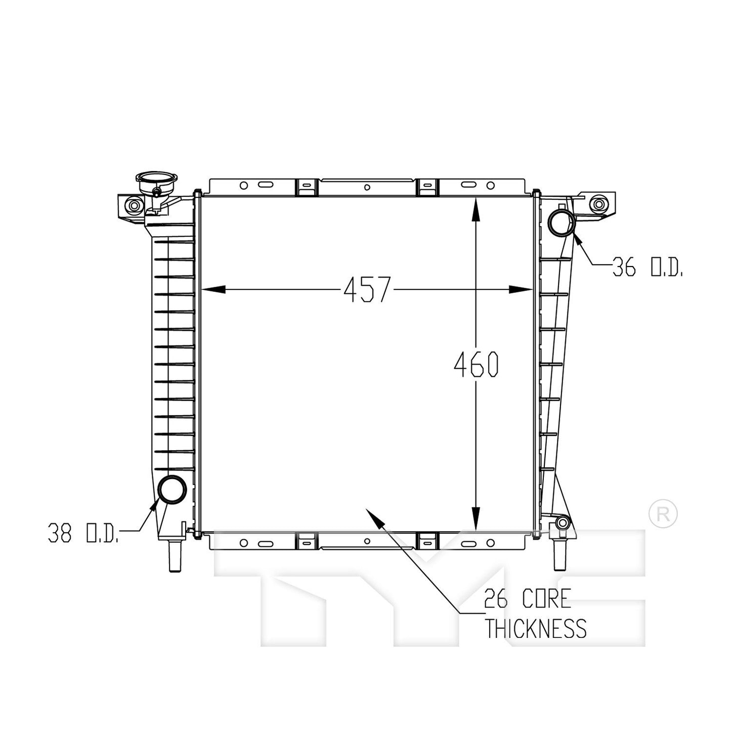 TYC TYC Radiator 897