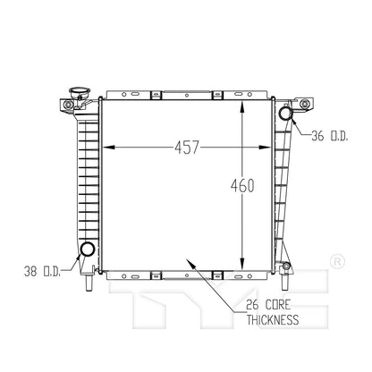 TYC TYC Radiator 897