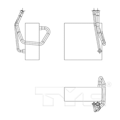 TYC A/C Evaporator Core 97053