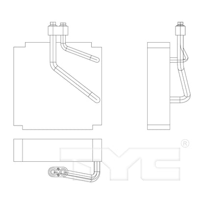 TYC A/C Evaporator Core 97103