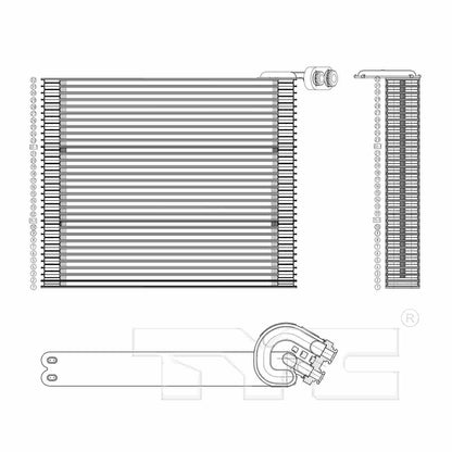 TYC A/C Evaporator Core 97122
