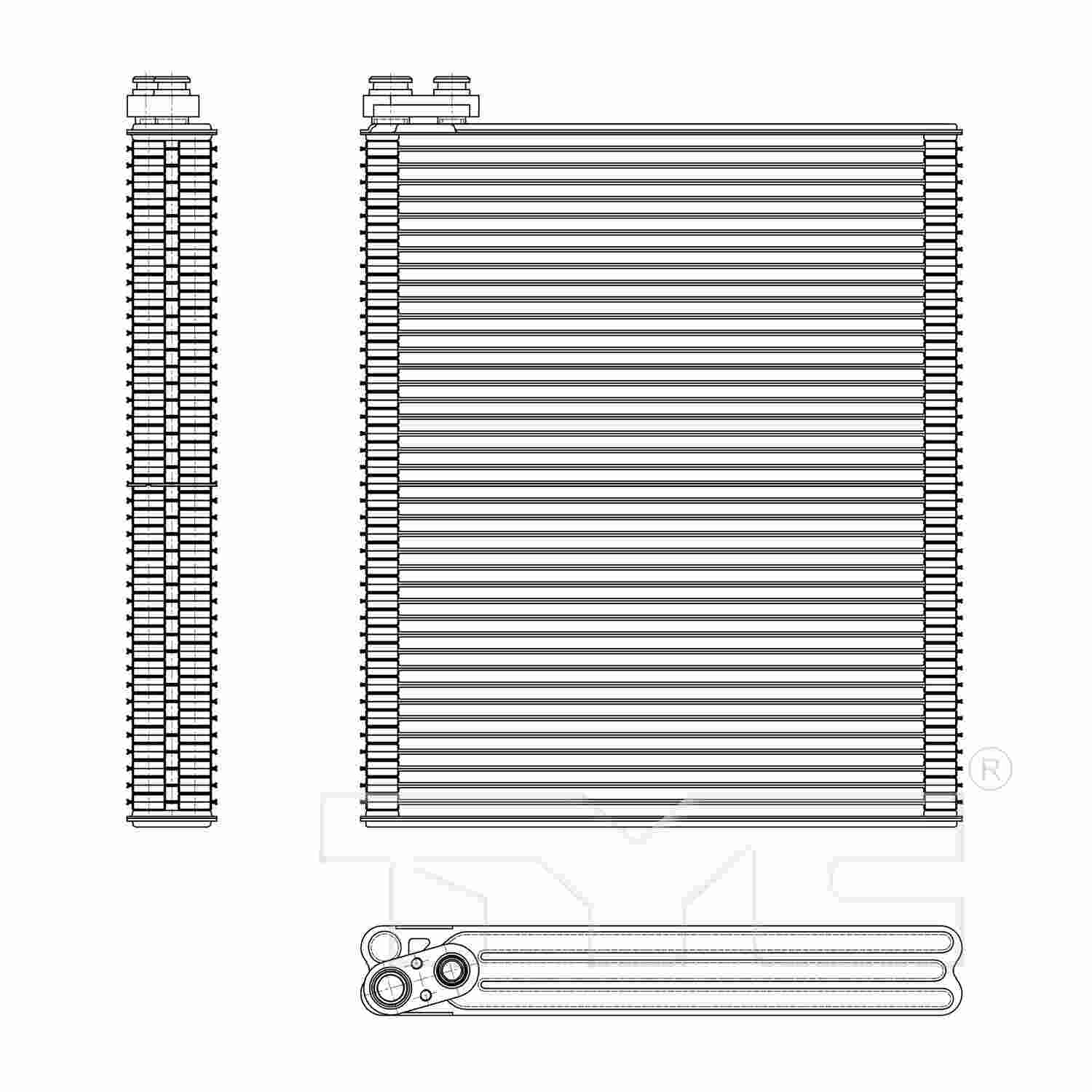 TYC A/C Evaporator Core 97135