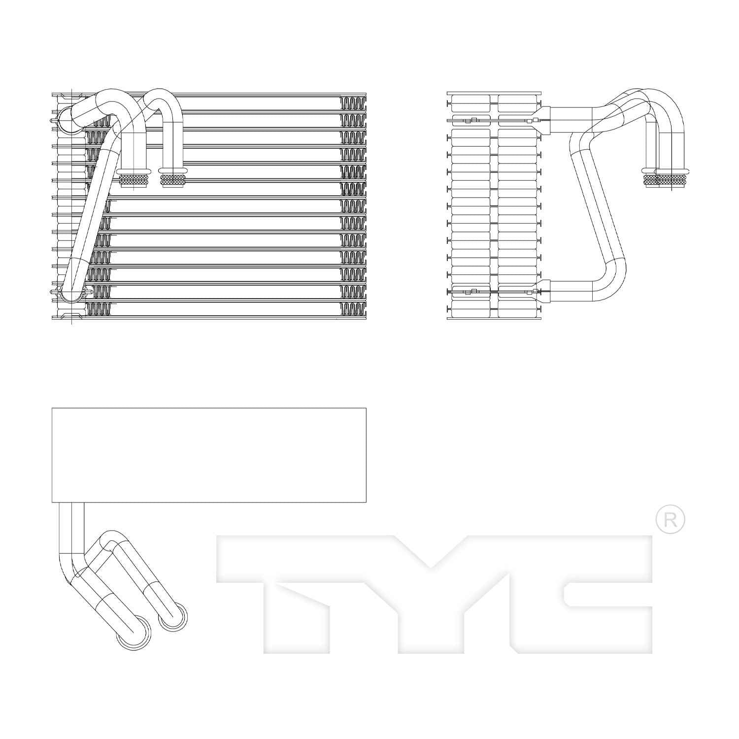 TYC A/C Evaporator Core 97147