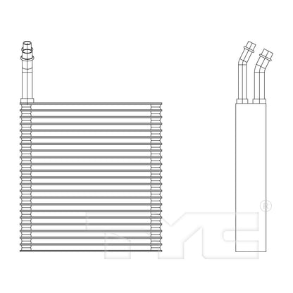 TYC A/C Evaporator Core 97150