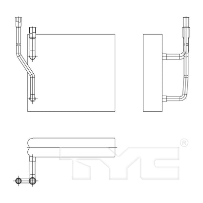 TYC A/C Evaporator Core 97152