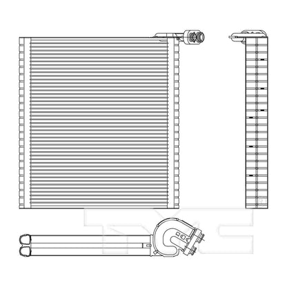 TYC A/C Evaporator Core 97162