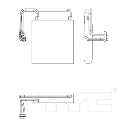 TYC A/C Evaporator Core 97170
