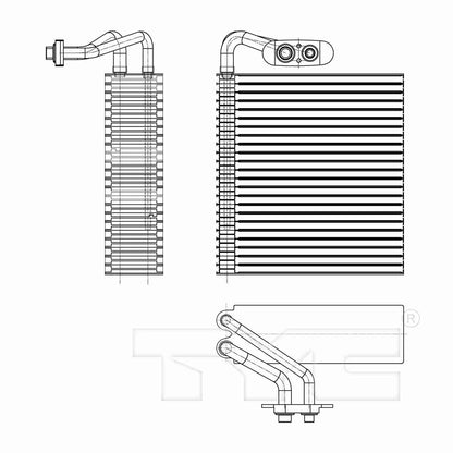 TYC A/C Evaporator Core 97176
