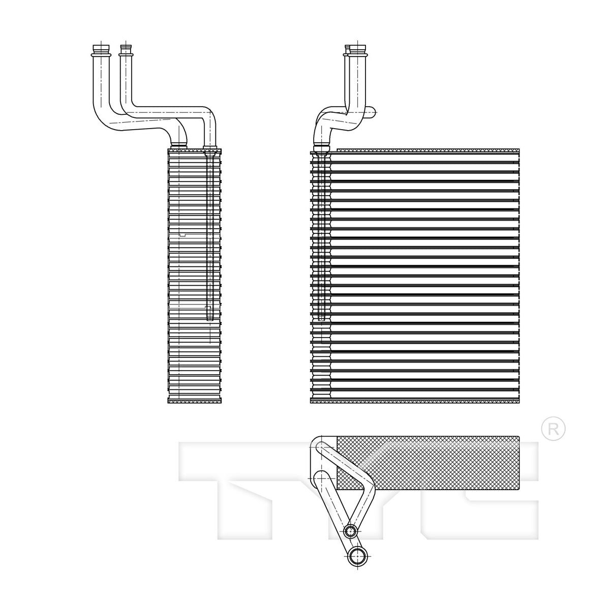 TYC A/C Evaporator Core 97185