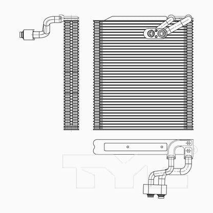 TYC A/C Evaporator Core 97188
