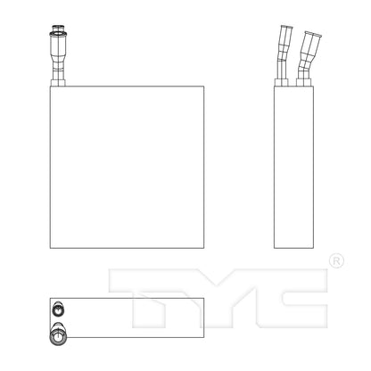 TYC A/C Evaporator Core 97189