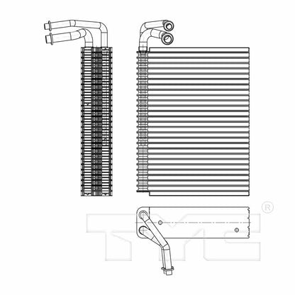 TYC A/C Evaporator Core 97192