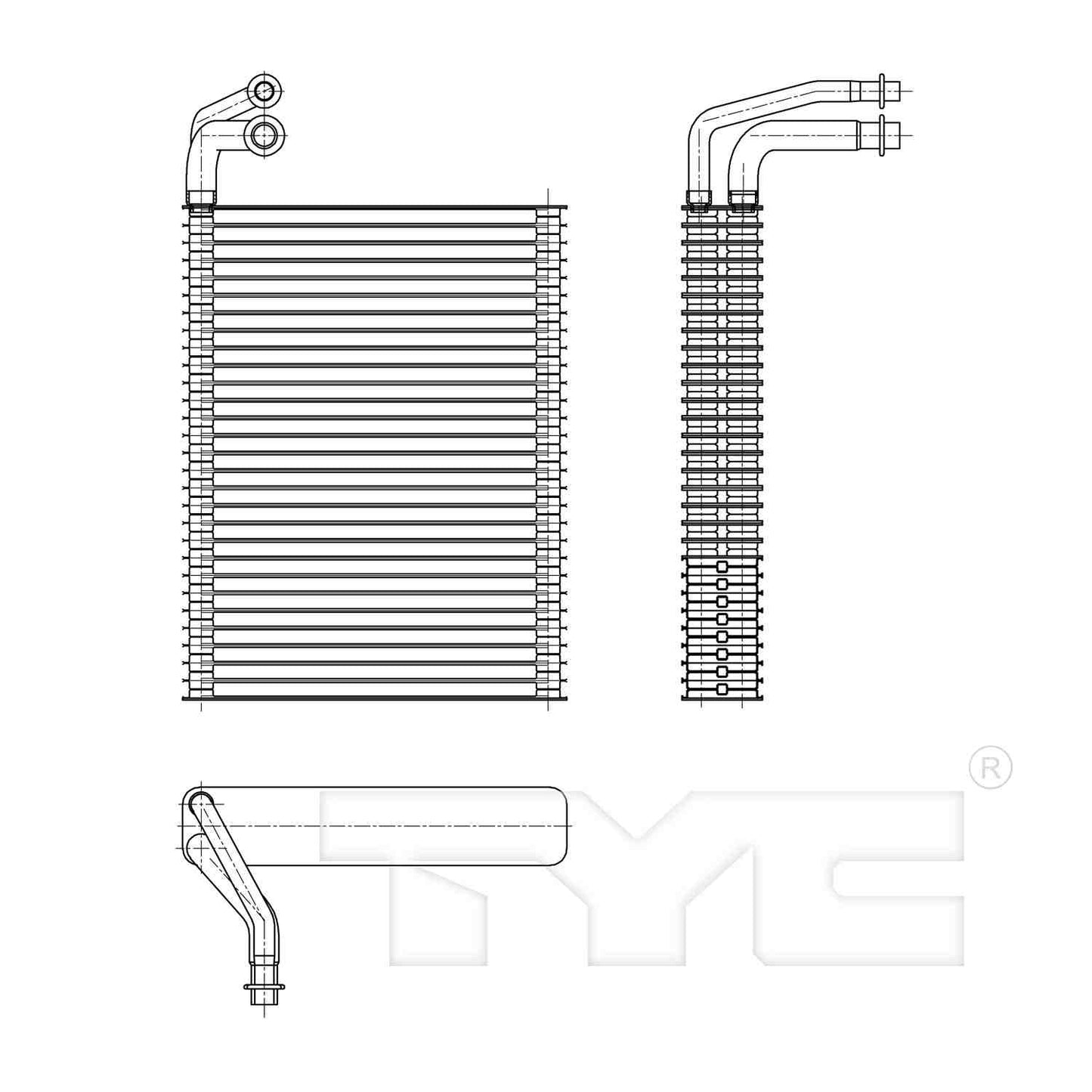 TYC A/C Evaporator Core 97193