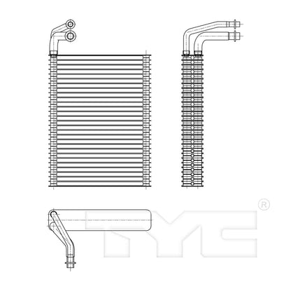 TYC A/C Evaporator Core 97193