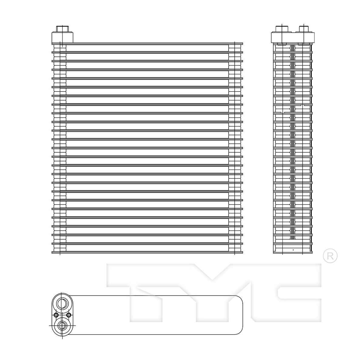 TYC A/C Evaporator Core 97196