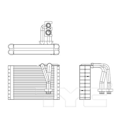 TYC A/C Evaporator Core 97197