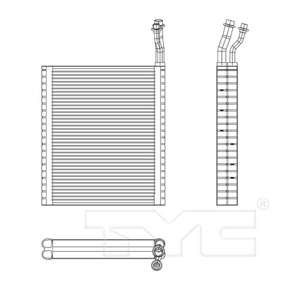 TYC A/C Evaporator Core 97198