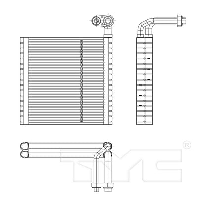 TYC A/C Evaporator Core 97199