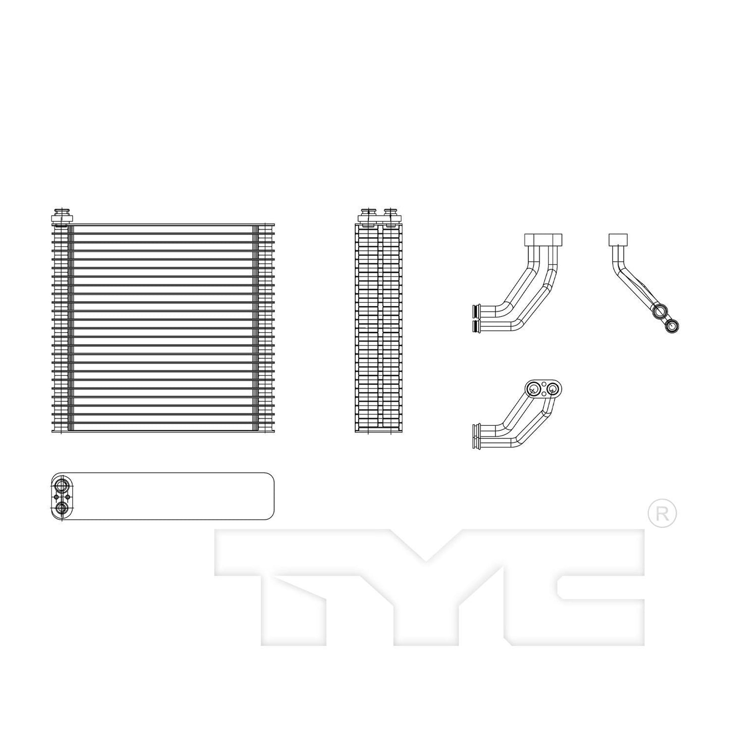 TYC A/C Evaporator Core 97200
