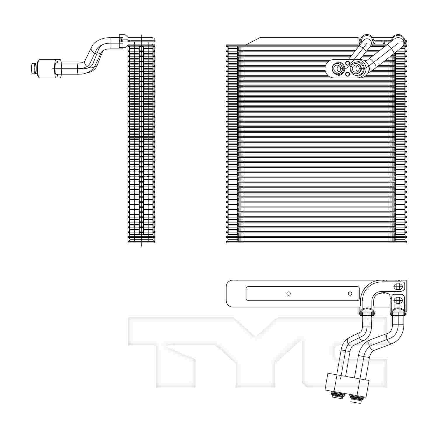 TYC A/C Evaporator Core 97203