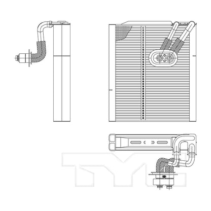 TYC A/C Evaporator Core 97205