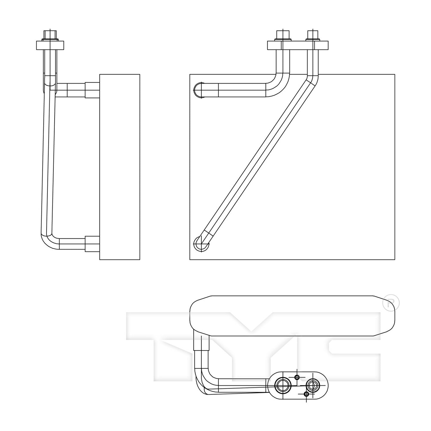 TYC A/C Evaporator Core 97210