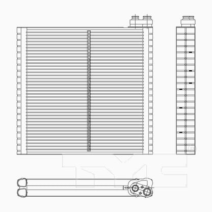 TYC A/C Evaporator Core 97212