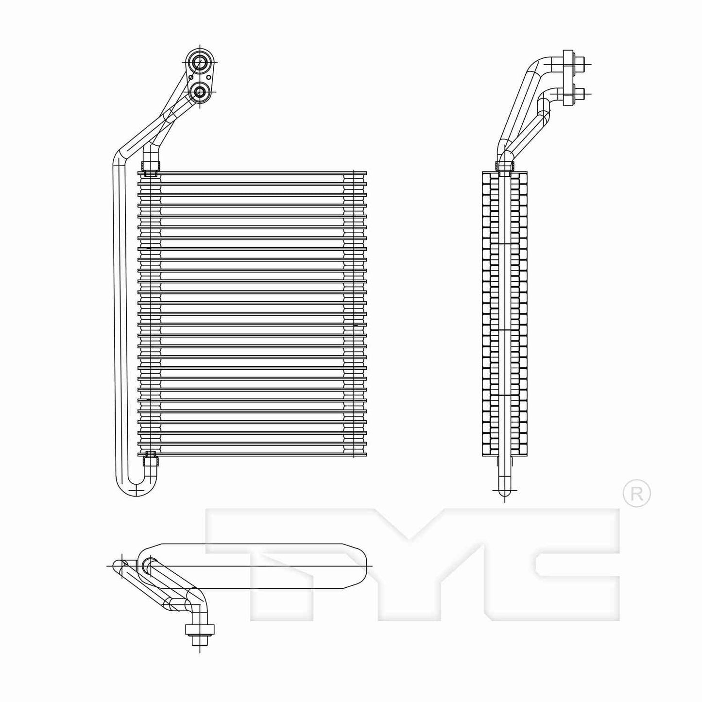 TYC A/C Evaporator Core 97216