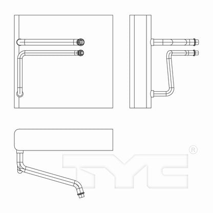 TYC A/C Evaporator Core 97219