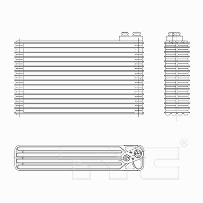 TYC A/C Evaporator Core 97222