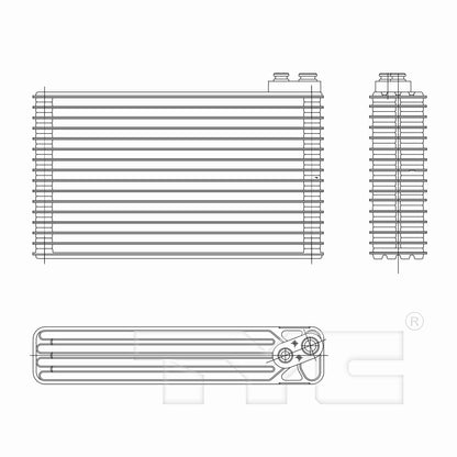 TYC A/C Evaporator Core 97222