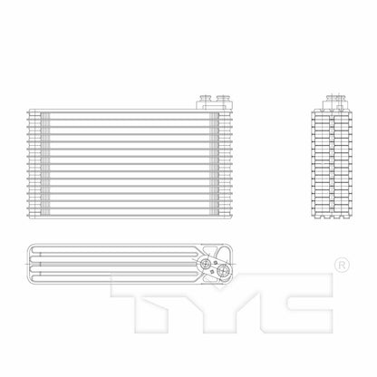 TYC A/C Evaporator Core 97225
