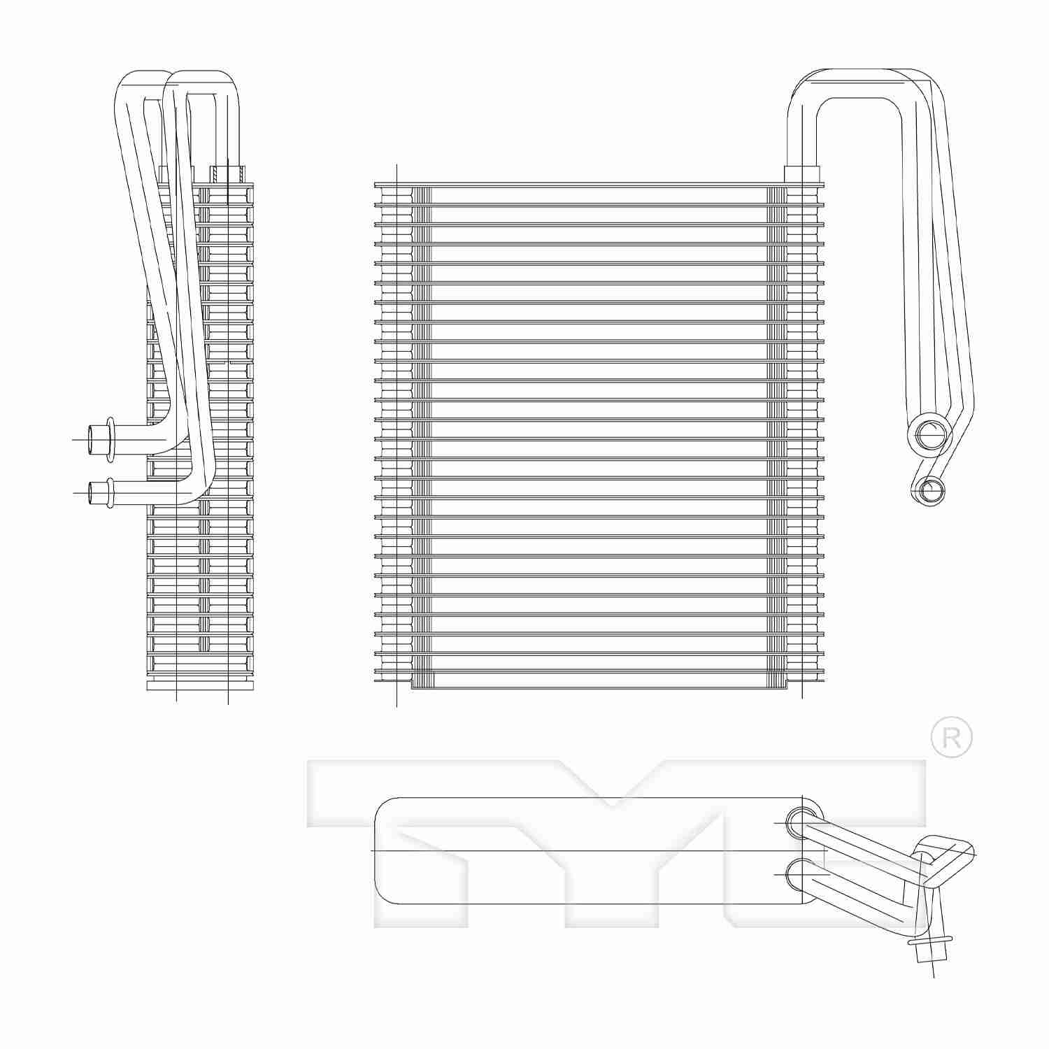 TYC A/C Evaporator Core 97245