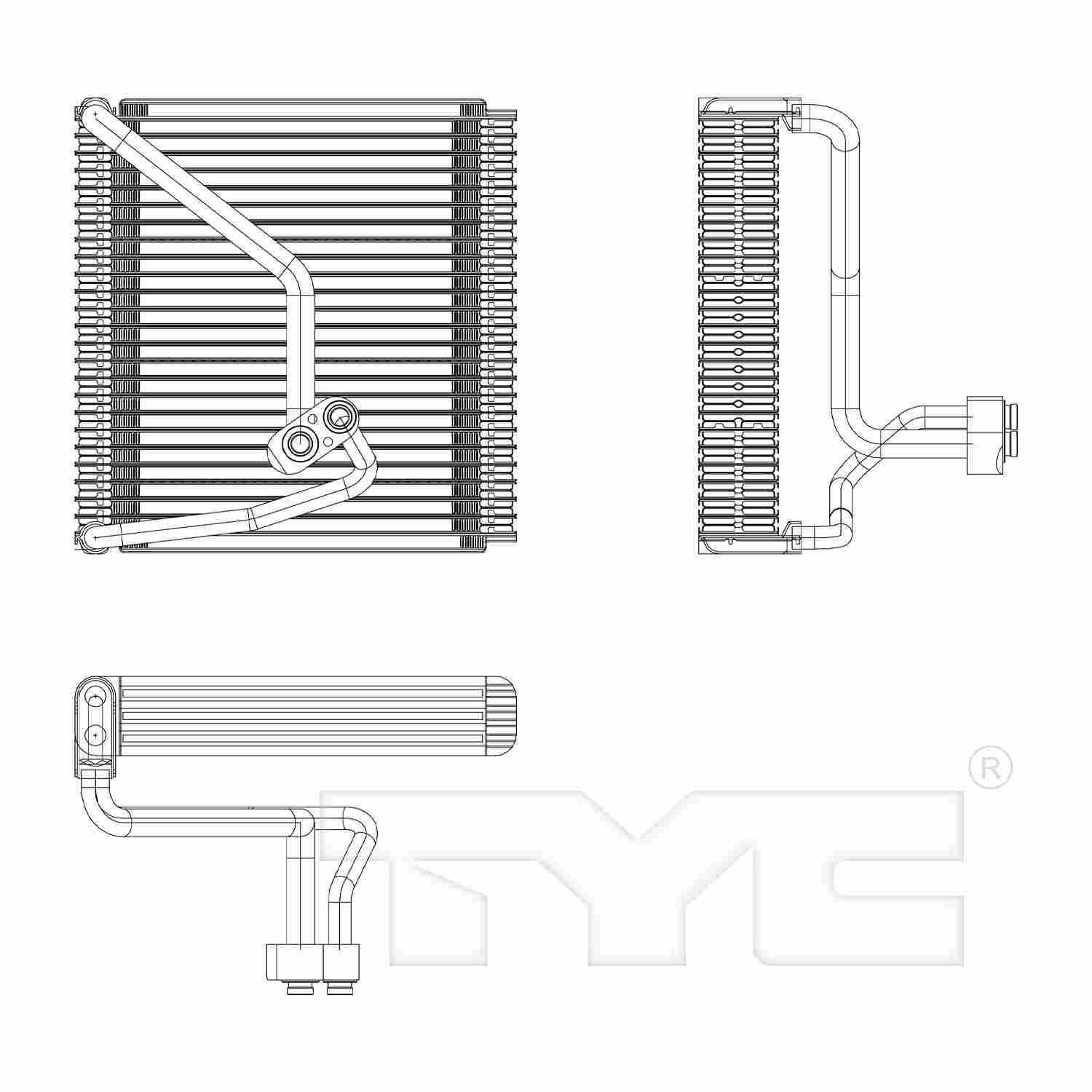 TYC A/C Evaporator Core 97246