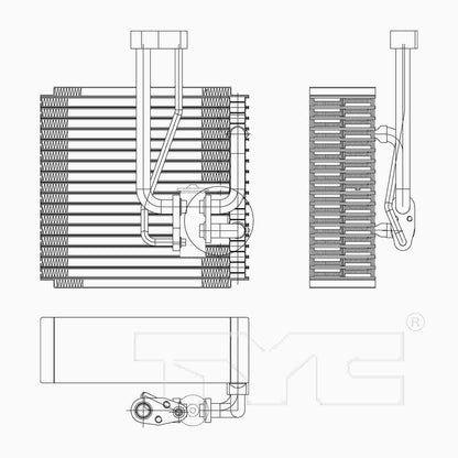 TYC A/C Evaporator Core 97252