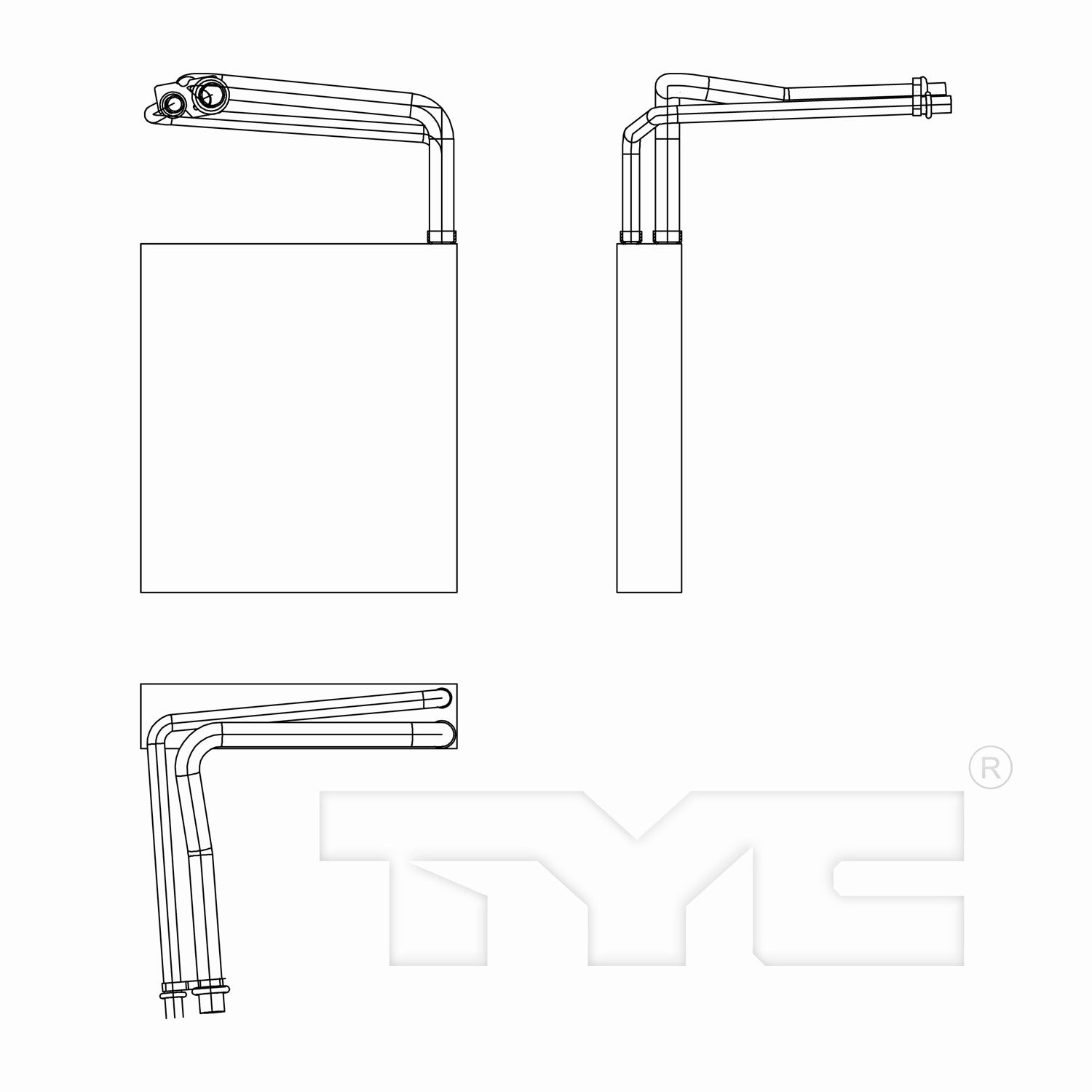 TYC A/C Evaporator Core 97255