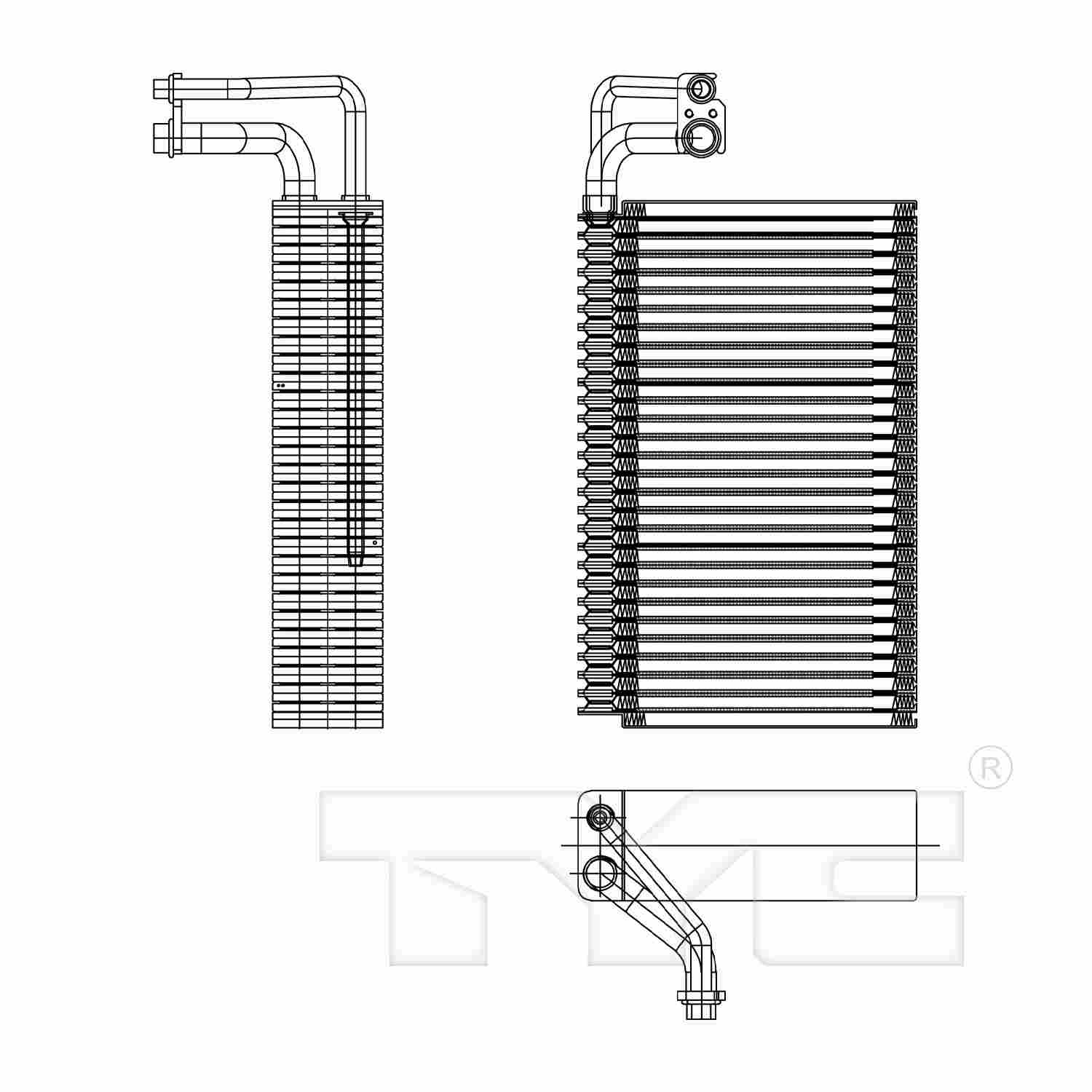 TYC A/C Evaporator Core 97259
