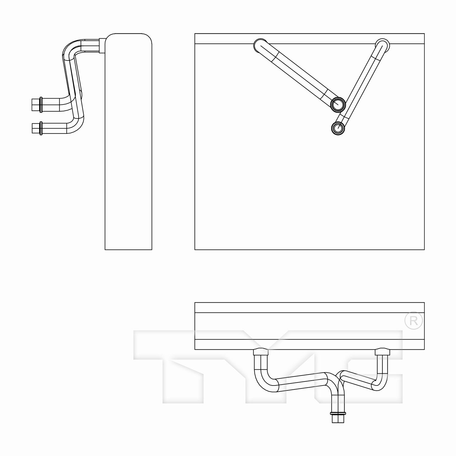 TYC A/C Evaporator Core 97262