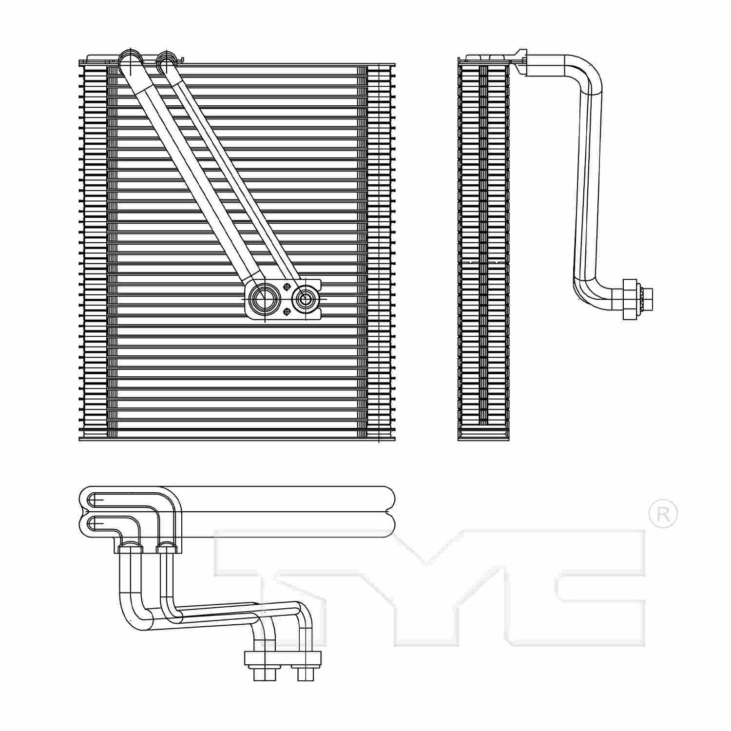 TYC A/C Evaporator Core 97269