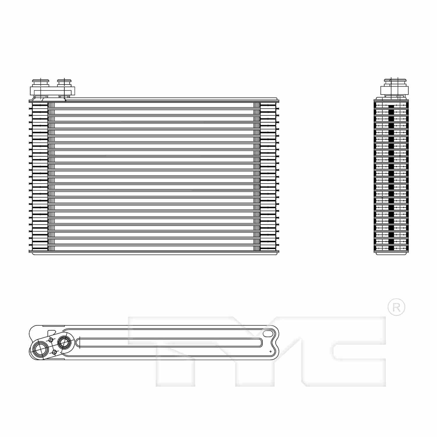 TYC A/C Evaporator Core 97270