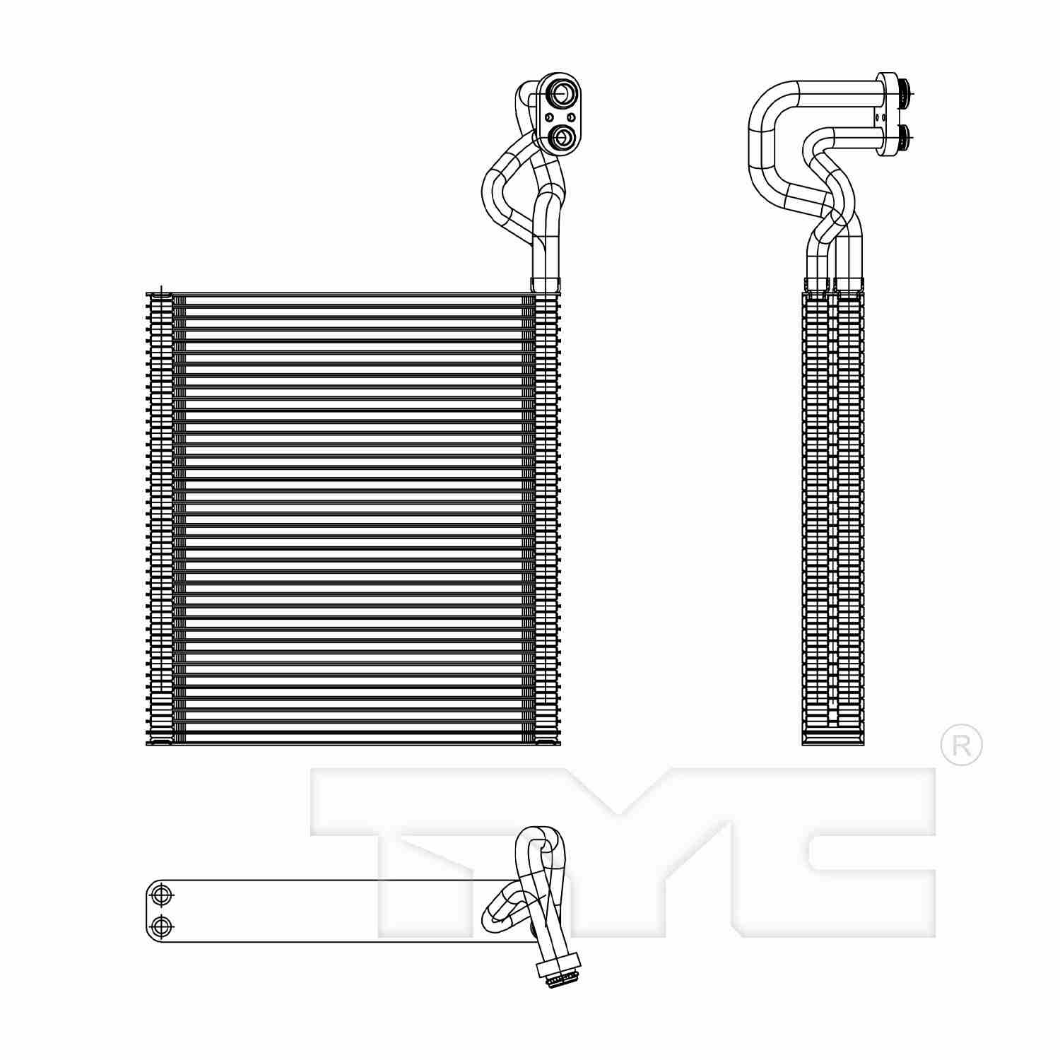 TYC A/C Evaporator Core 97272