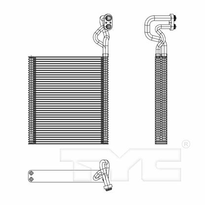 TYC A/C Evaporator Core 97272