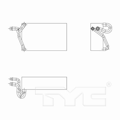 TYC A/C Evaporator Core 97276