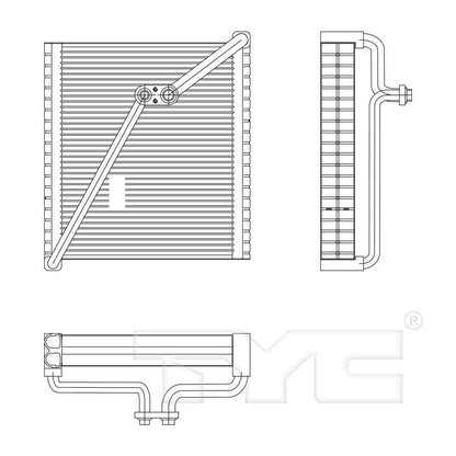 TYC A/C Evaporator Core 97281