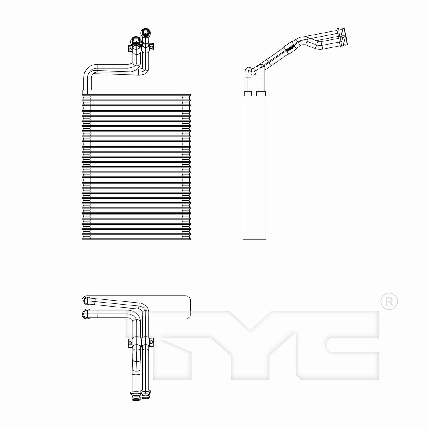TYC A/C Evaporator Core 97283