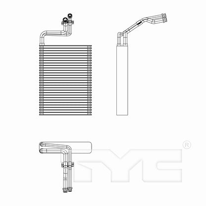 TYC A/C Evaporator Core 97283