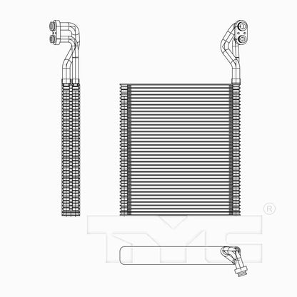 TYC A/C Evaporator Core 97284