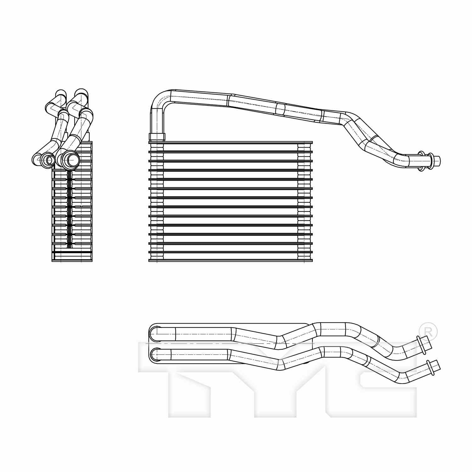 TYC A/C Evaporator Core 97285